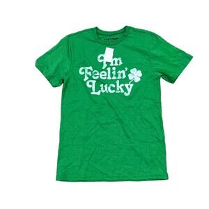 Fifth Sun Men's Green I'm Feelin' Lucky Graphic T-Shirt - Size Small - NWT